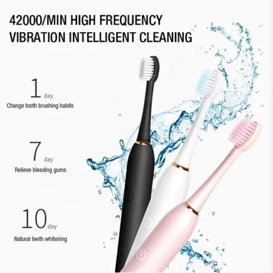 Electric ToothbrushElectric Toothbrush โ Rechargeable Sonic Cleaning Toothbrush