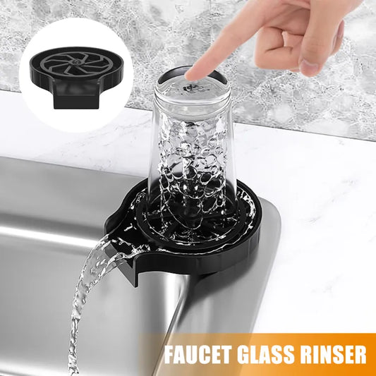 High Pressure Faucet Glass Rinse Automatic Cup Washer Bar Kitchen