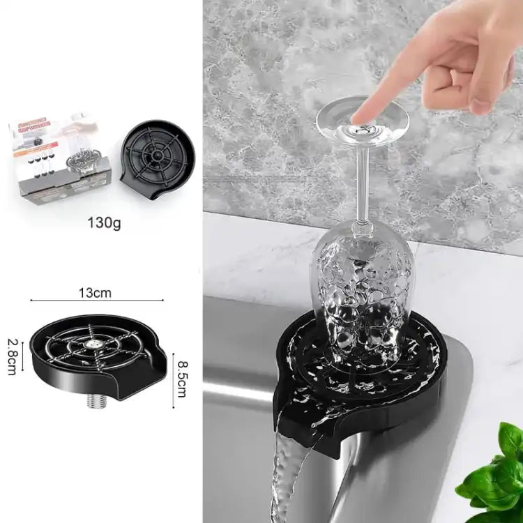 High Pressure Faucet Glass Rinse Automatic Cup Washer Bar Kitchen